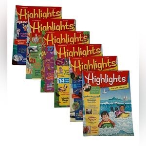 Highlights Magazine Set of 6 Years 2008 & 2012 Fun for Children Ages 6-12